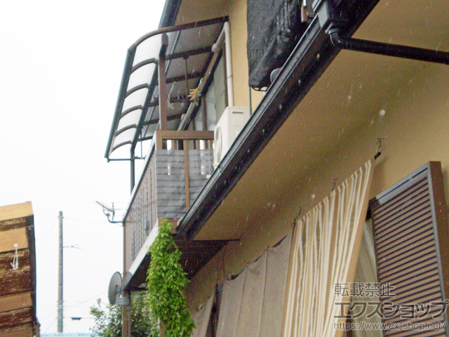 岐阜県各務原市ののバルコニー・ベランダ屋根 ヴェクターテラス R型 屋根タイプ 単体 積雪〜20cm対応 施工例