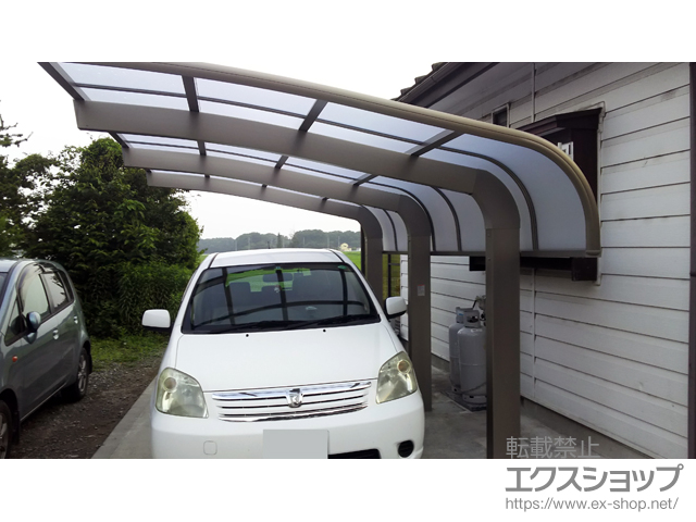 栃木県那須塩原市のLIXIL リクシル（トステム）のカーポート テールポートシグマIII 1500 積雪〜50cm対応 施工例