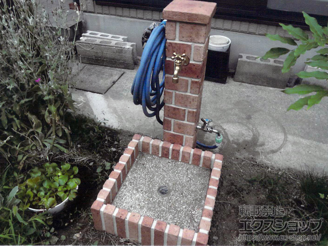 神奈川県川崎市のの立水栓・ガーデンシンク ネオキャスティ #01 施工例