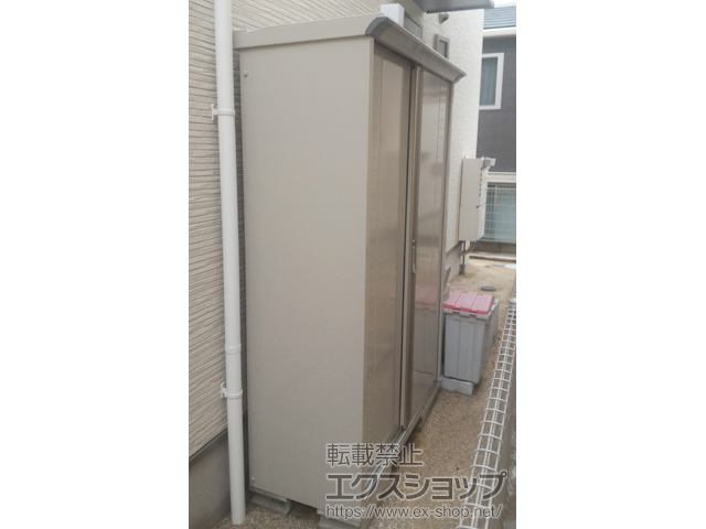 福岡県筑紫野市のの物置・屋外倉庫 グランプレステージジャンプ 1304×530×1900 GP-135A-T-MW 施工例