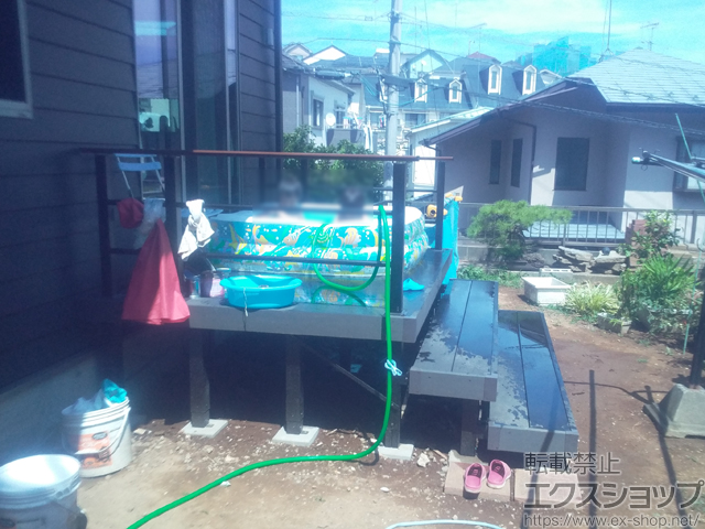 東京都町田市ののウッドデッキ リウッドデッキ 200 施工例