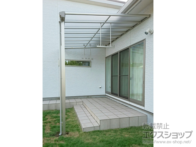 宮崎県都城市ののテラス屋根 ヴェクターテラス F型 テラスタイプ 単体 積雪〜20cm対応 施工例