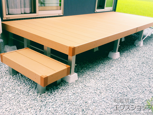 福井県小浜市ののウッドデッキ リウッドデッキ 200 施工例