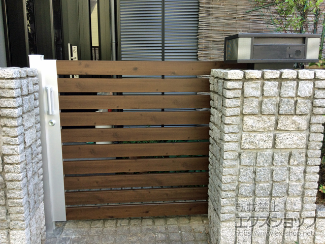 東京都町田市のの門扉 レナードM3型 袖扉なしタイプ 1712 施工例