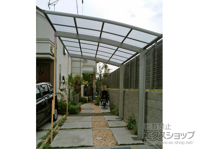 神奈川県横浜市ののカーポート プレシオスポート 積雪〜20cm対応 施工例