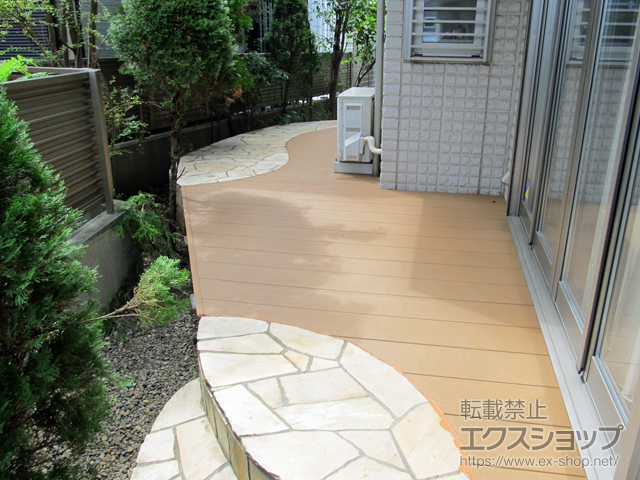 千葉県船橋市ののウッドデッキ リウッドデッキ 200 施工例