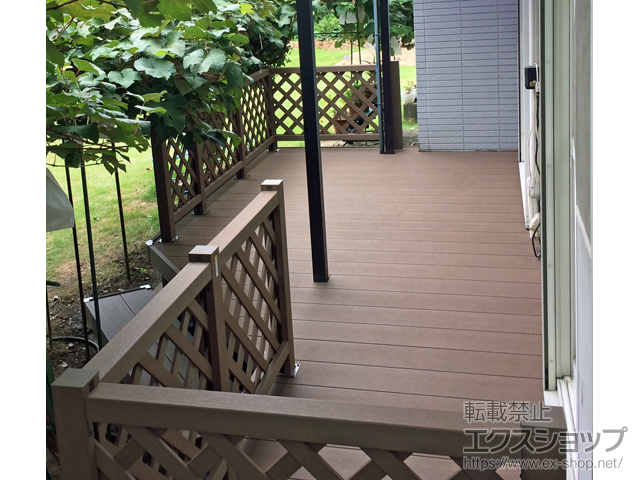 愛媛県松山市ののウッドデッキ リウッドデッキ 200 施工例