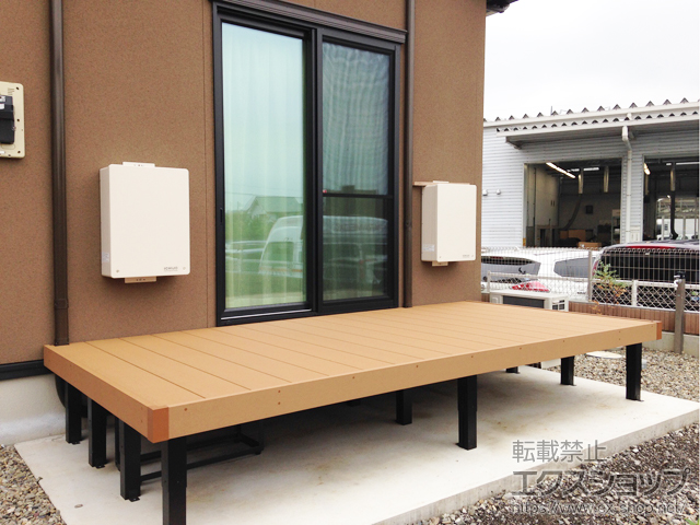 群馬県富岡市ののウッドデッキ リウッドデッキ 200 施工例