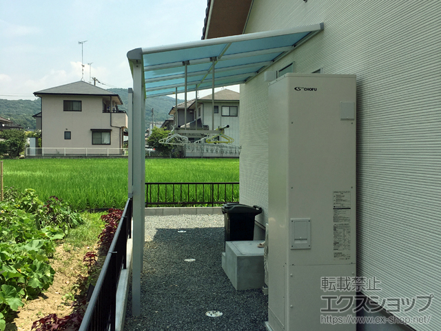 広島県福山市ののテラス屋根 ヴェクターテラス F型 テラスタイプ 単体 積雪〜20cm対応 施工例