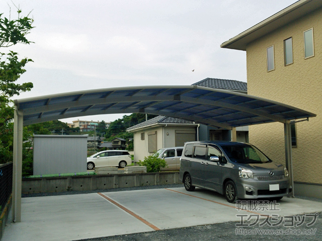 茨城県行方市ののカーポート レイナトリプルポートグラン　積雪〜20cm対応 施工例