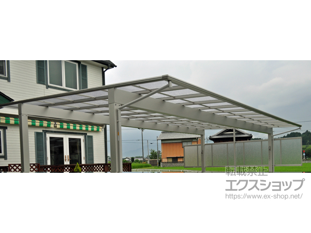 三重県伊賀市ののカーポート エフルージュ トリプル 積雪〜20cm対応 施工例