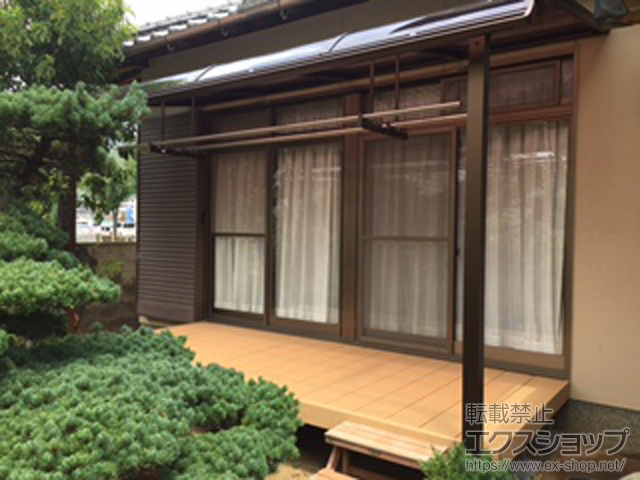 香川県高松市ののウッドデッキ リウッドデッキ 200 施工例