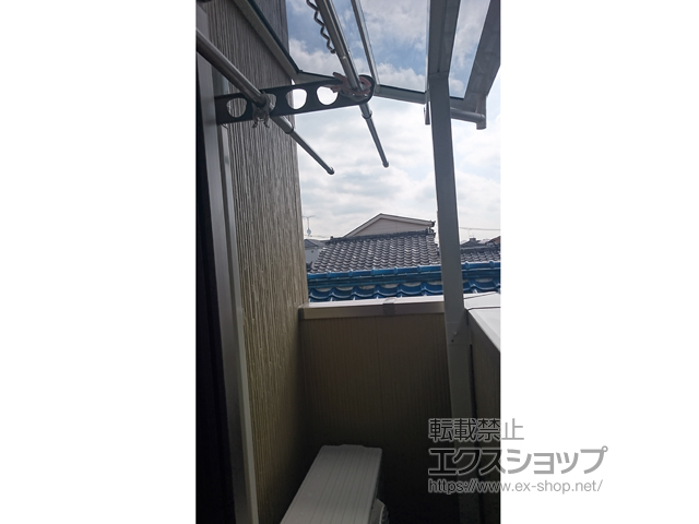 東京都足立区ののバルコニー・ベランダ屋根 スピーネ F型 屋根タイプ 単体 積雪〜20cm対応 施工例
