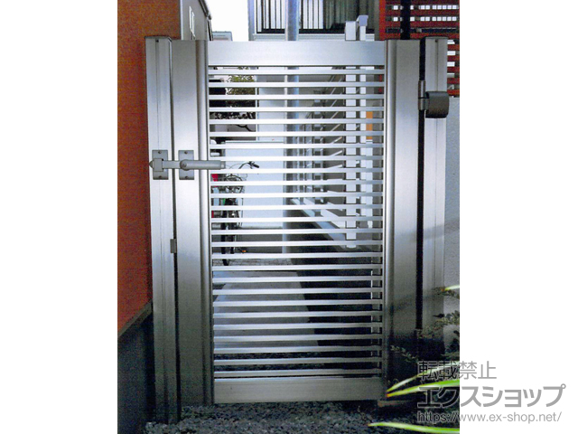 東京都杉並区のの門扉 プレシオス門扉 横格子 片開き 施工例