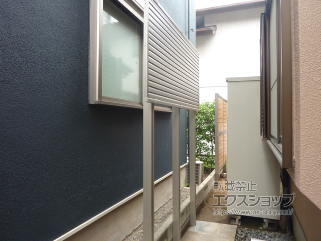 千葉県浦安市ののフェンス・柵 ミエーネフェンス 目隠しルーバータイプ 自由柱　※柱別途 施工例