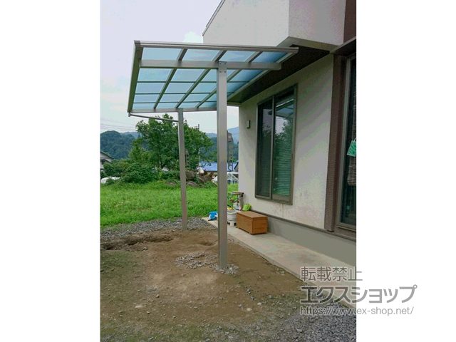 群馬県利根郡みなかみ町ののテラス屋根 エフルージュグランZERO テラスタイプ 積雪〜20cm対応 施工例