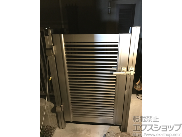 東京都世田谷区のの門扉 プレシオス門扉 横格子 片開き 施工例