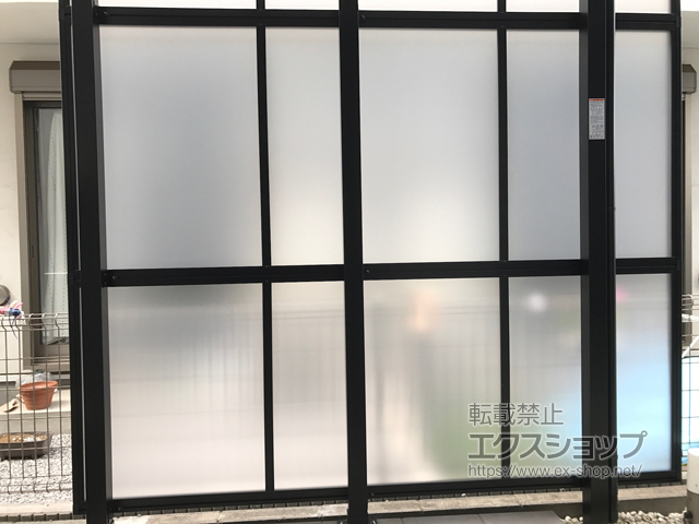 埼玉県越谷市ののストックヤード スピーネストックヤードF型 パネルタイプ スクリーン仕様 積雪〜20cm対応 施工例