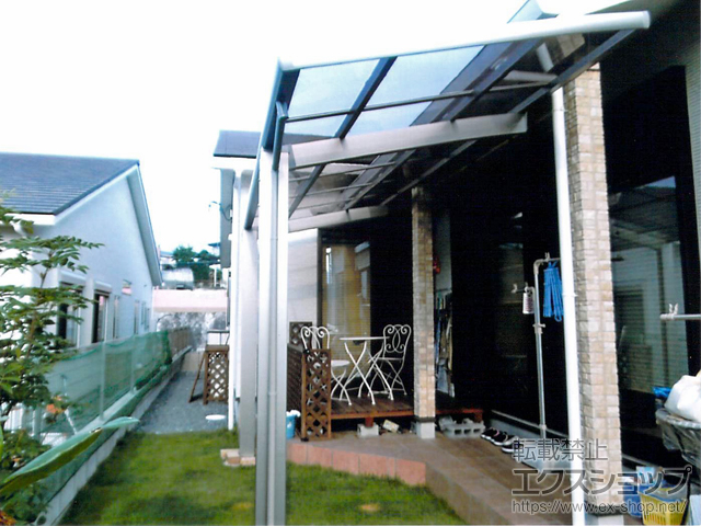 奈良県生駒郡平群町ののカーポート ネスカR (ラウンドスタイル)　積雪〜20cm対応 施工例