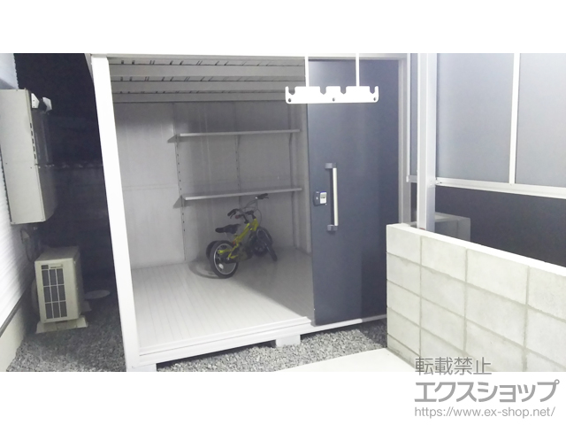 大阪府泉佐野市のの物置・屋外倉庫 エルモ 一般型 2220×2570×2116 LMD-2225-SM 施工例