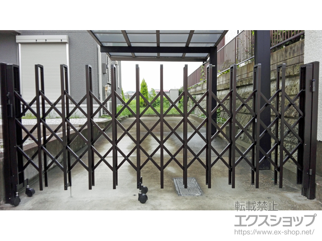 神奈川県横浜市ののカーゲート トリップゲート RC型 ノンレール 片開き 28S 施工例
