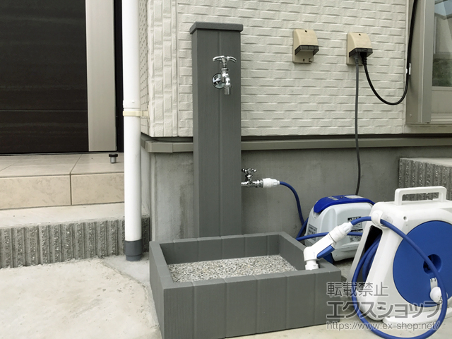 愛知県弥富市のの立水栓・ガーデンシンク フレウス#1 施工例