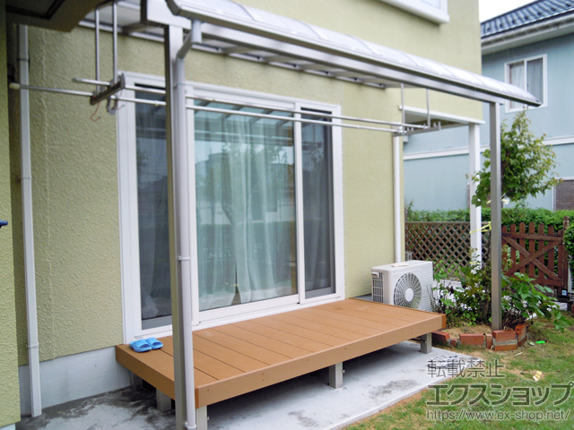 兵庫県篠山市ののウッドデッキ マージウッドデッキ 施工例