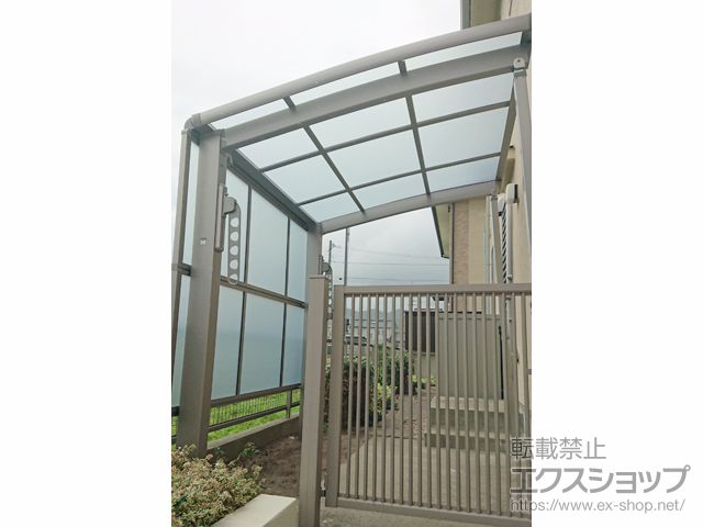 福岡県福岡市ののサイクルポート・駐輪場 ネスカRミニ (ラウンドスタイル) 積雪〜20cm対応 施工例