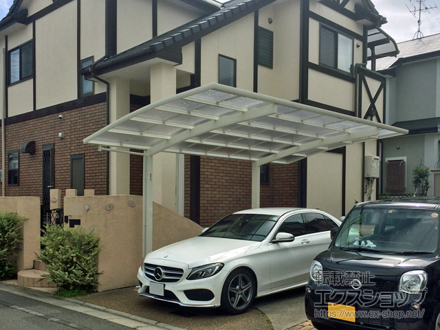 奈良県奈良市ののカーポート レイナポートグラン　積雪〜20cm対応 施工例