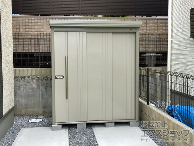 栃木県宇都宮市のの物置・屋外倉庫 Mr.ストックマンダンディ 一般型 結露減少型 1832×1406×2110 ND-Z1814-W 施工例