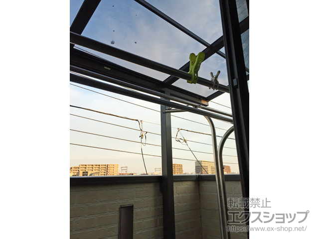 東京都葛飾区ののバルコニー・ベランダ屋根 スピーネ F型 屋根タイプ 単体 積雪〜20cm対応 施工例