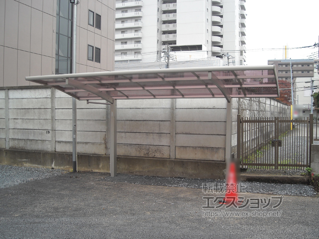 茨城県水戸市ののサイクルポート・駐輪場 レイナポートグランミニ 積雪〜20cm対応 施工例