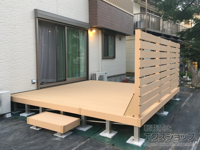 千葉県印西市ののウッドデッキ リウッドデッキ 200 施工例