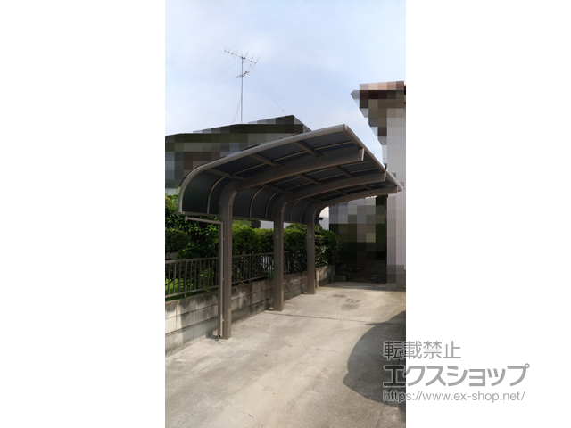 群馬県太田市のLIXIL リクシル（トステム）のカーポート テールポートシグマIII 1500 積雪〜50cm対応*3本柱仕様 施工例