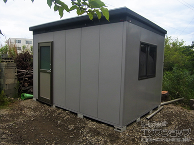 千葉県長生郡長生村のの物置・屋外倉庫 ナイソー 一般型(SMK-90H)＋ガラス窓（ガラス付き）＋（かまち）ドア（ドアクローザー付） 施工例