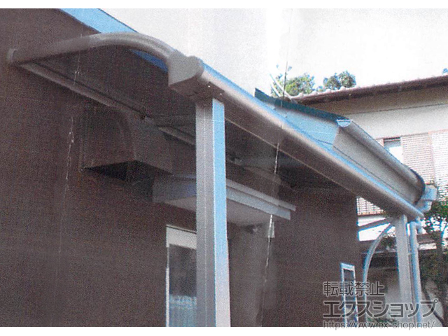 静岡県田方郡函南町ののテラス屋根 プレシオステラス R型 テラスタイプ 単体 積雪〜20cm対応 施工例