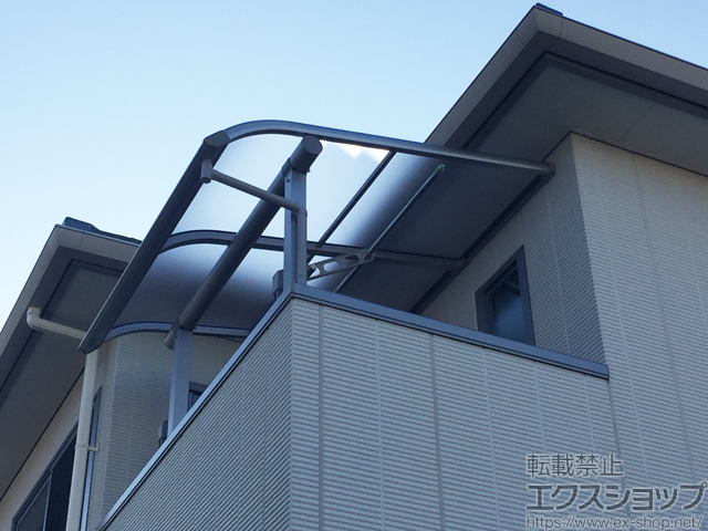静岡県浜松市ののバルコニー・ベランダ屋根 ヴェクターテラス R型 屋根タイプ 単体 積雪〜20cm対応 施工例