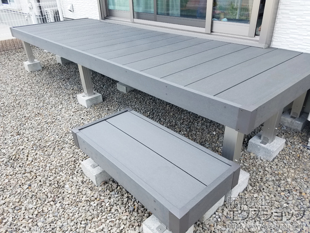 和歌山県和歌山市ののウッドデッキ リウッドデッキ 200 施工例