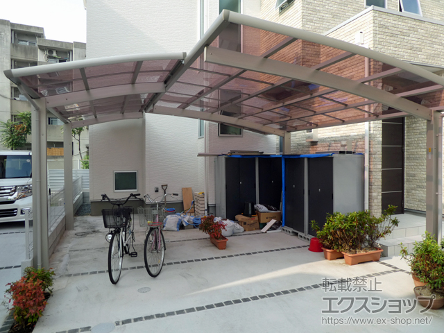 大阪府門真市ののカーポート レイナポートグラン　積雪〜20cm対応 施工例