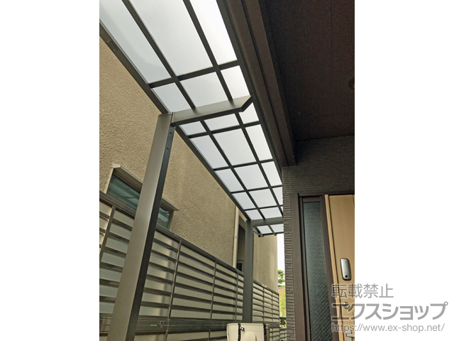 神奈川県鎌倉市ののサイクルポート・駐輪場 ネスカFミニ (フラットスタイル) 積雪〜20cm対応 施工例