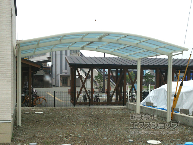 愛媛県西条市ののカーポート レイナツインポートグラン　積雪〜20cm対応 施工例