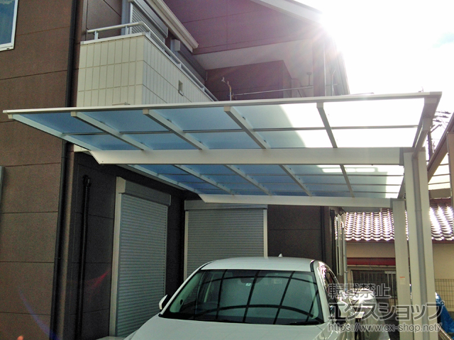 大阪府三島郡島本町ののカーポート ネスカF (フラットスタイル) 積雪〜20cm対応 施工例