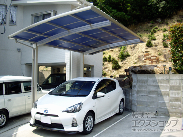 広島県東広島市ののカーポート レイナポートグラン　積雪〜20cm対応 施工例