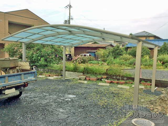 滋賀県湖南市ののカーポート レイナツインポートグラン　積雪〜20cm対応 施工例