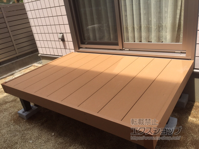 大阪府堺市ののウッドデッキ マージウッドデッキ 施工例