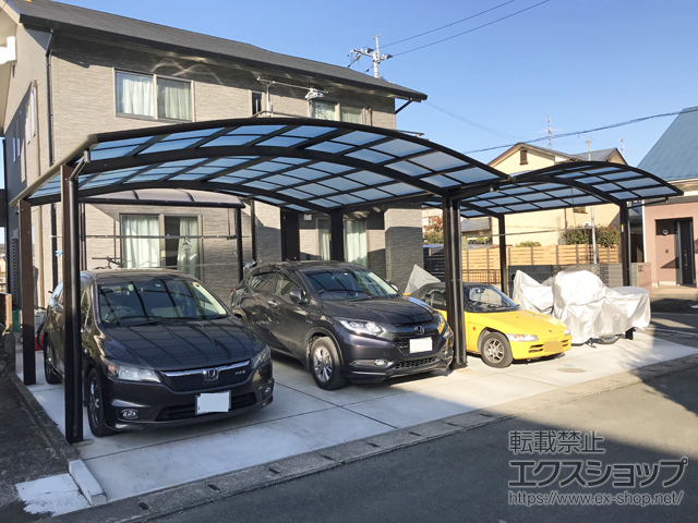 熊本県菊池市ののカーポート レイナツインポートグラン　積雪〜20cm対応 施工例