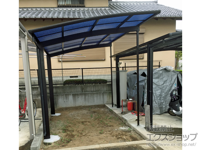 神奈川県秦野市ののカーポート プレシオスポート 積雪〜20cm対応 施工例