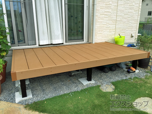 茨城県つくばみらい市ののウッドデッキ マージウッドデッキ 施工例