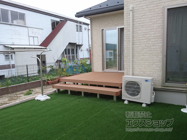 宮城県登米市ののウッドデッキ リウッドデッキ 200 施工例