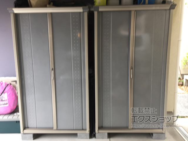 大阪府東大阪市のの物置・屋外倉庫 グランプレステージジャンプ 1120×530×1900 GP-115A-T-GS 施工例